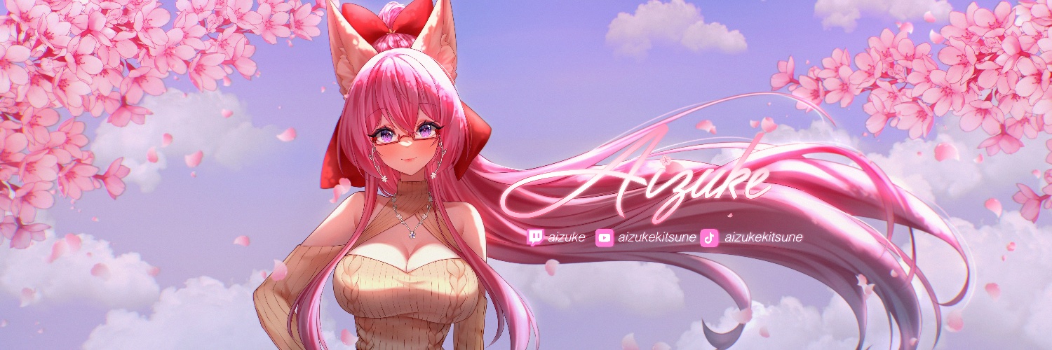 「 aizuke 🦊🎀 kitsune vtuber 」's banner