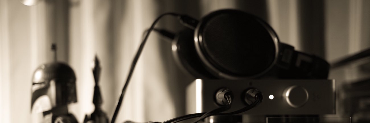 coffee and headphones banner