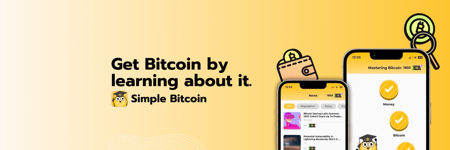Simple Bitcoin - Get Bitcoin by learning about it banner