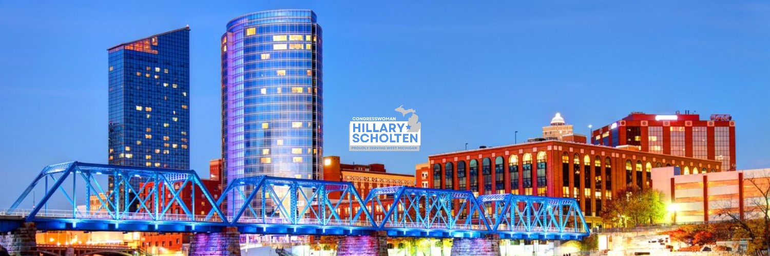 Congresswoman Hillary Scholten's banner