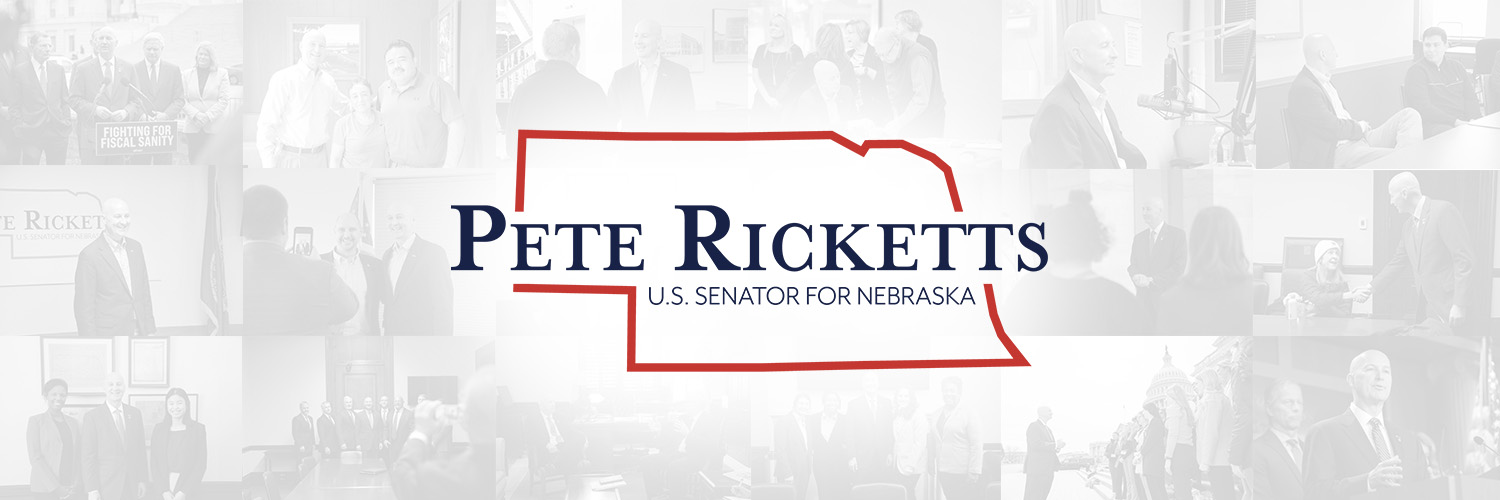 Senator Pete Ricketts's banner