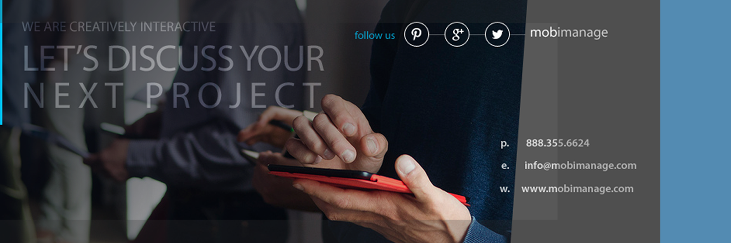 mobiManage's profile banner image