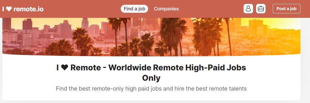 I love remote banner