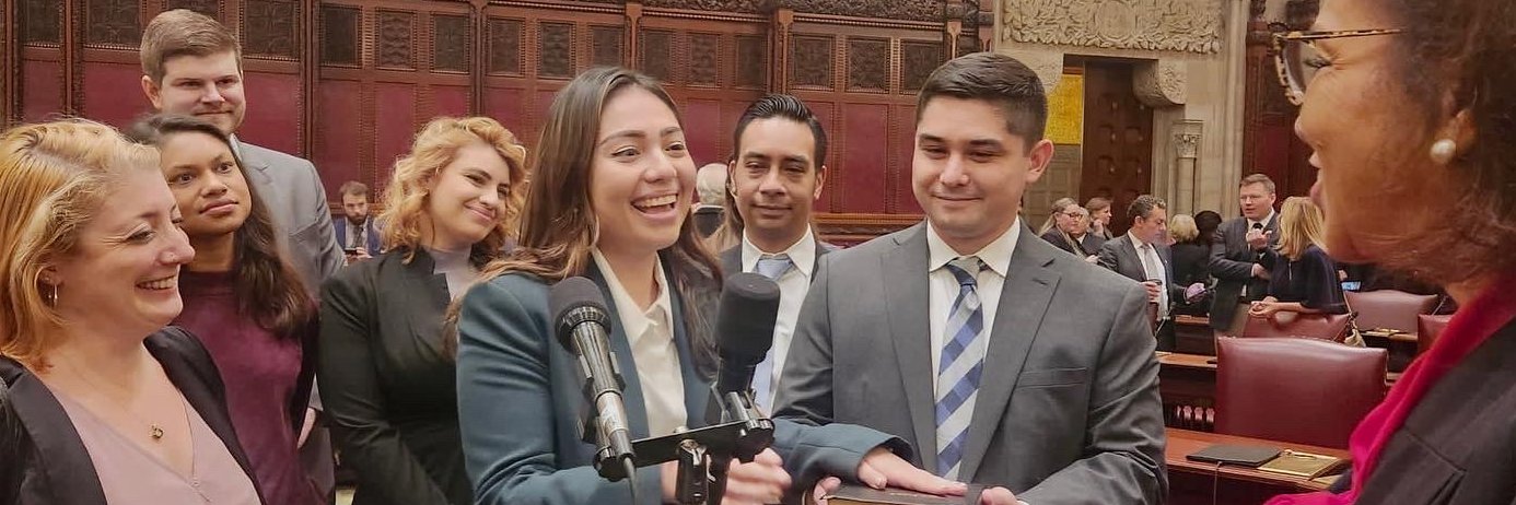 NY State Senator Kristen Gonzalez's banner