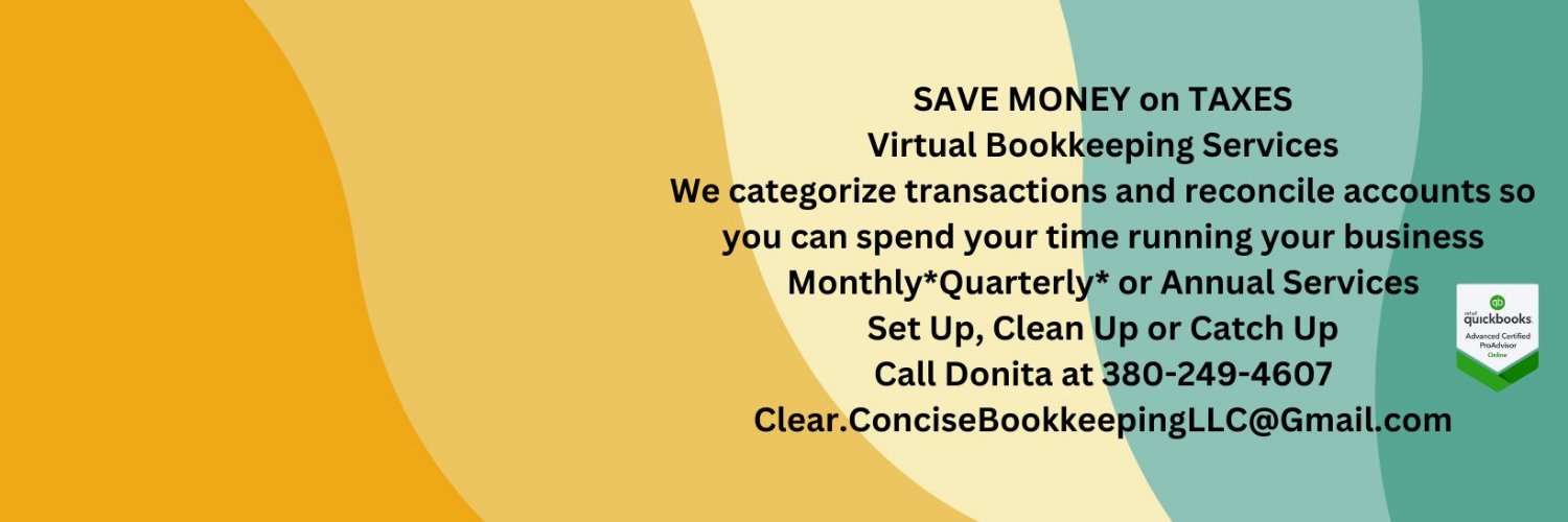 Clear & Conise Bookkeeping LLC banner