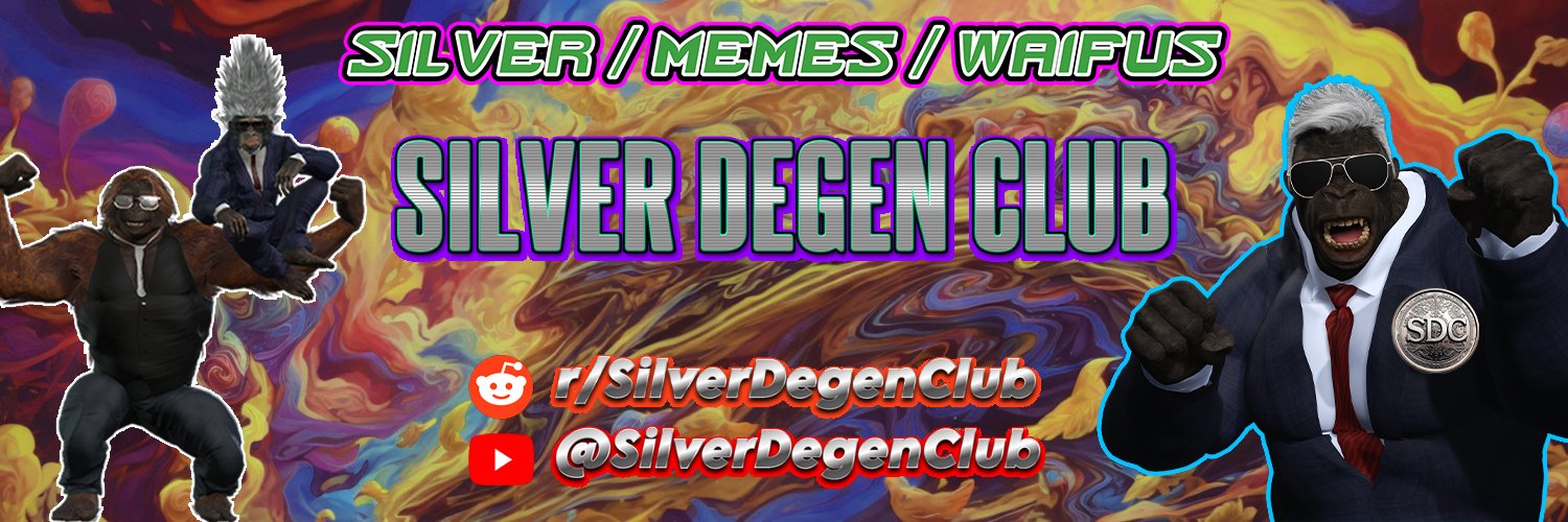 SilverDegenClub #DrainTheMint #Silversqueeze 🍌🦍 Profile Banner