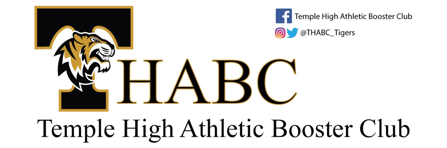 Temple High Athletic Booster Club (THABC) banner