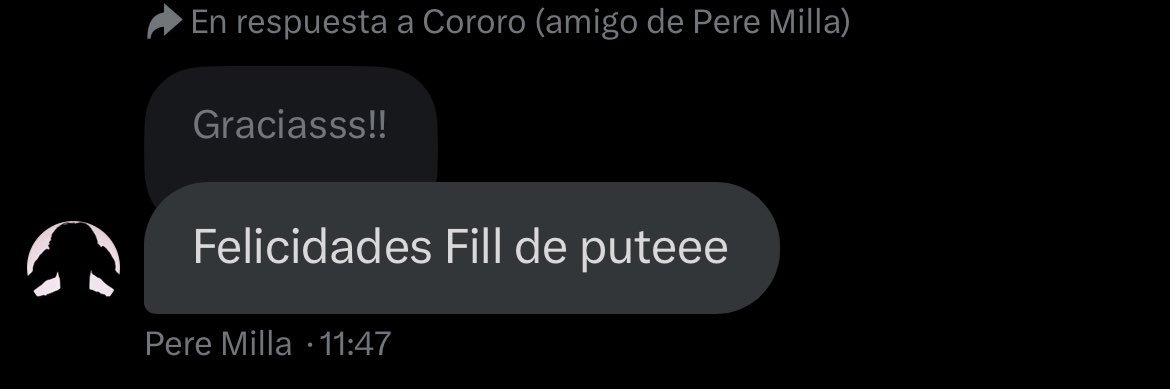 Cororo (amigo de Pere Milla)'s banner