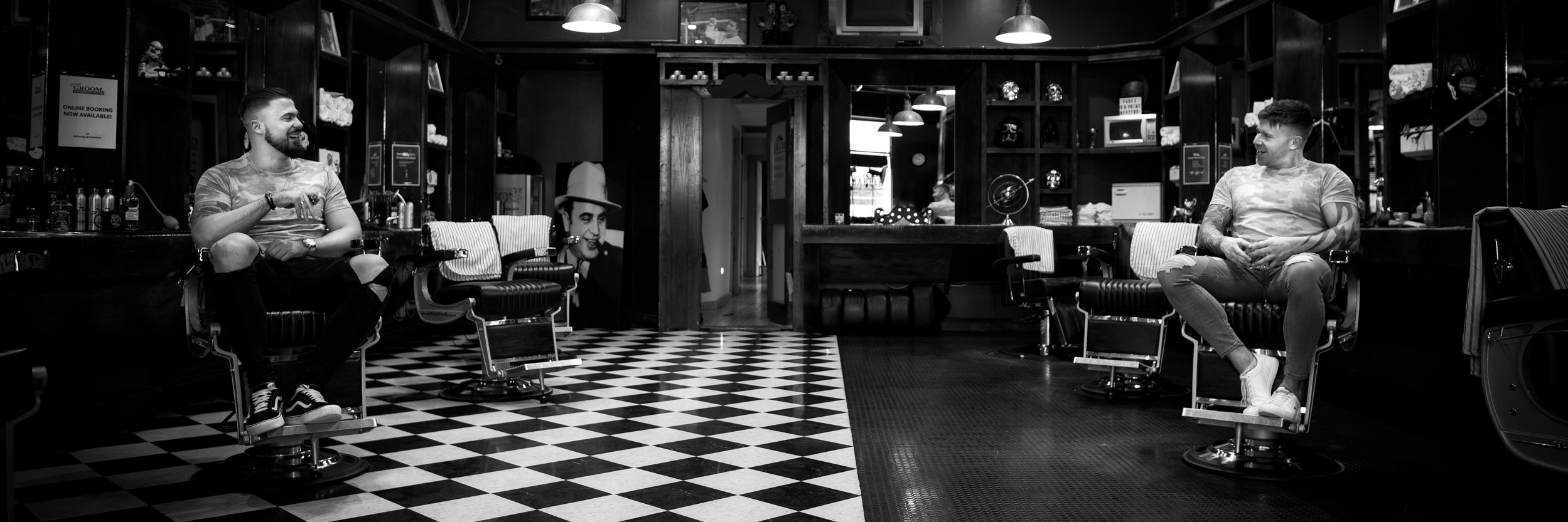 Fat Tony's Barber banner