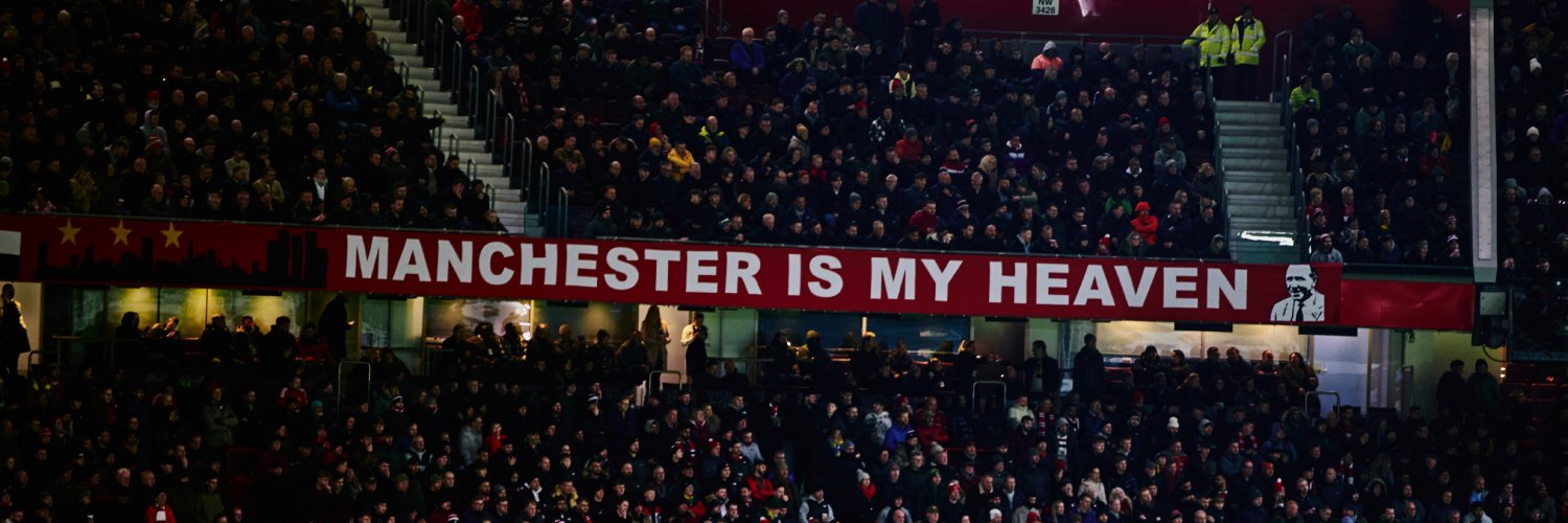 Manchester United's banner