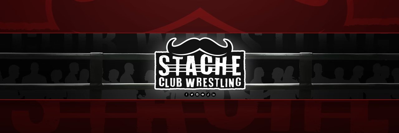 Stache Club Wrestling banner
