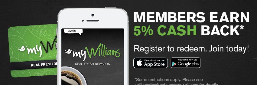 Williams Fresh Cafe banner
