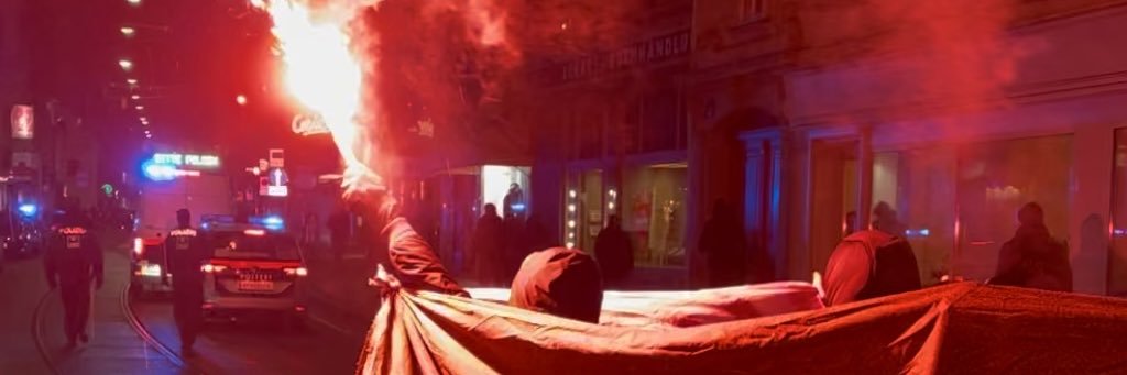 Gruppe für organisierten Antifaschismus wien's banner