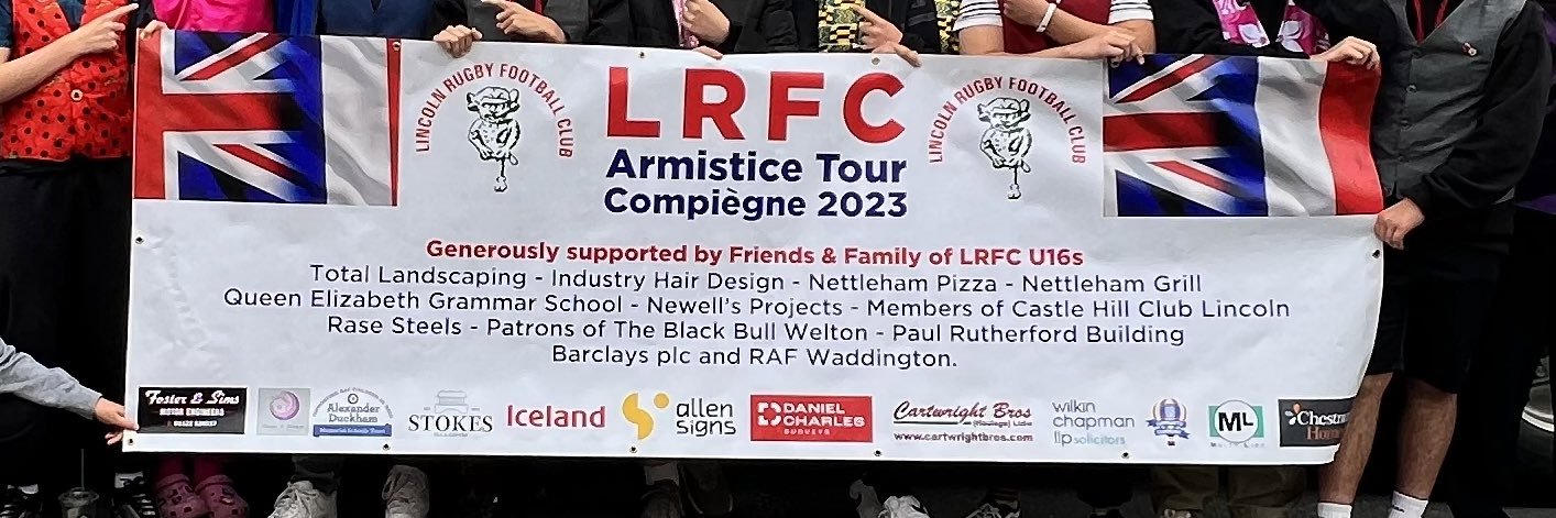 Lincoln RFC U16 Colts banner