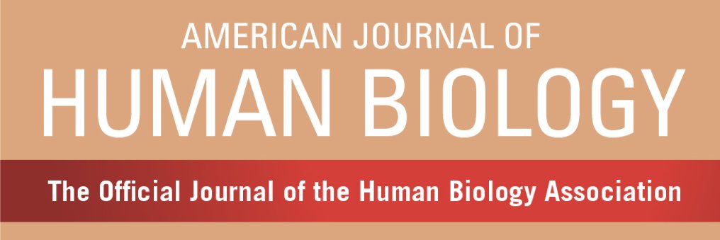 Human Biology Association & Amer J Hum Biol banner