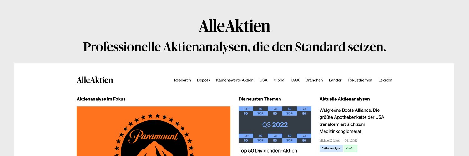 AlleAktien GmbH Profile Banner