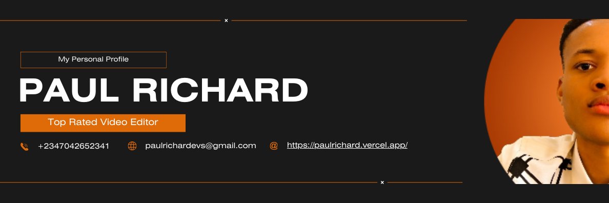 Richard | Video Editor banner