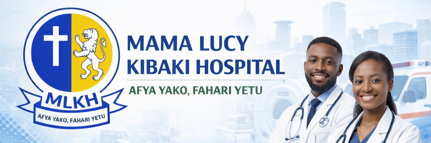 Mama Lucy Kibaki Hospital banner
