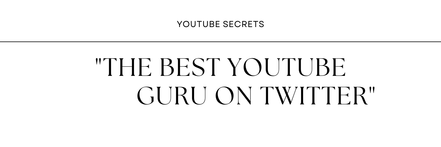 YouTube Secrets banner