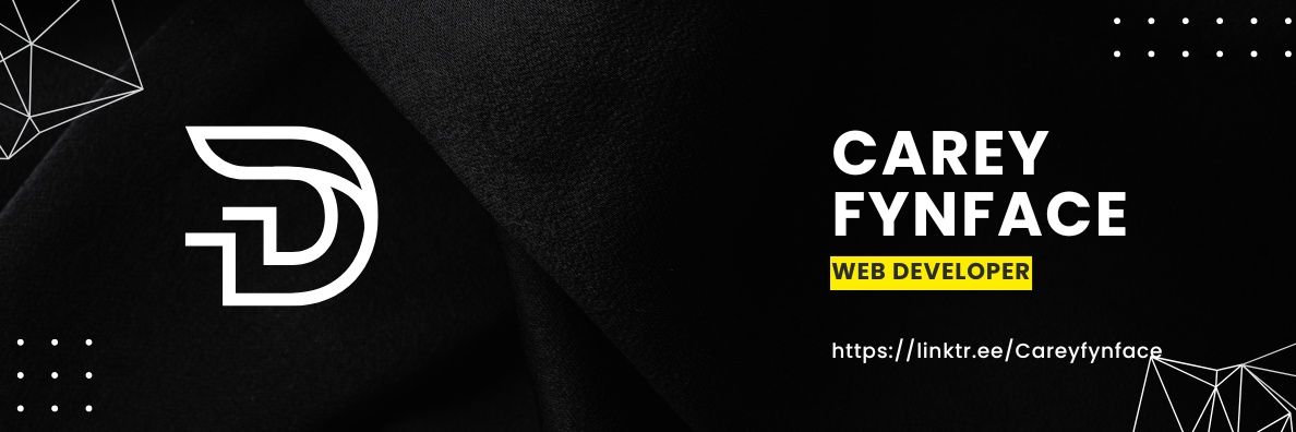 CAREY FYNFACE || Frontend Developer 👨‍💻 banner
