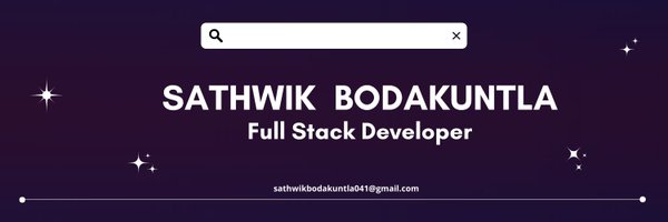 Sathwiktwt Profile Banner