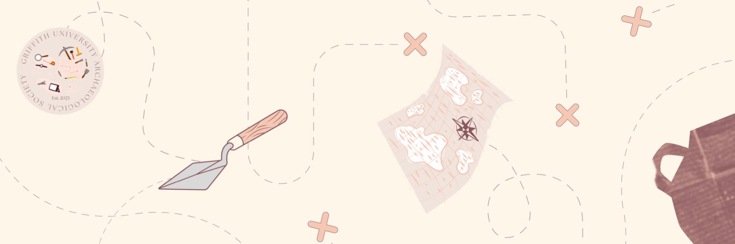 Griffith University Archaeological Society (GUAS) banner