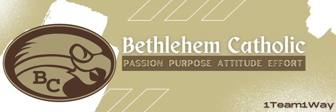 Bethlehem Catholic Football banner