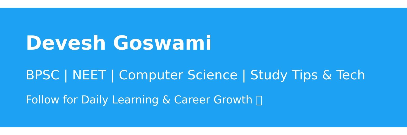 StudyWithDevesh's profile banner image