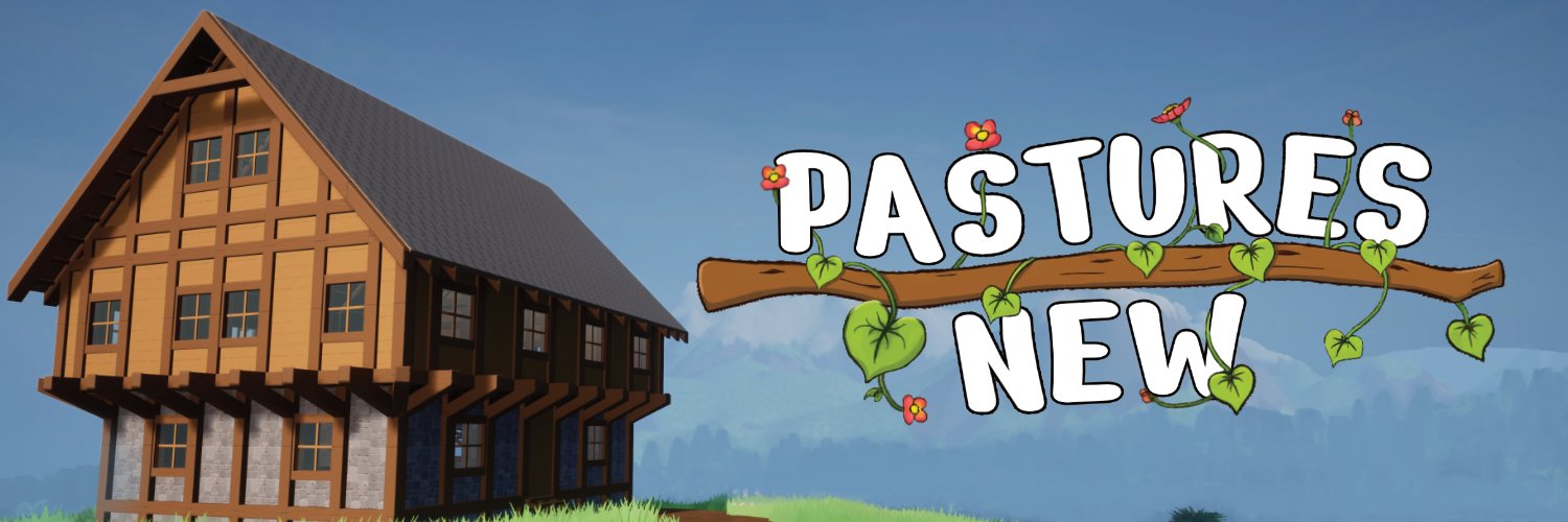 Game Dev Alex - Pastures New Wishlist On Steam banner