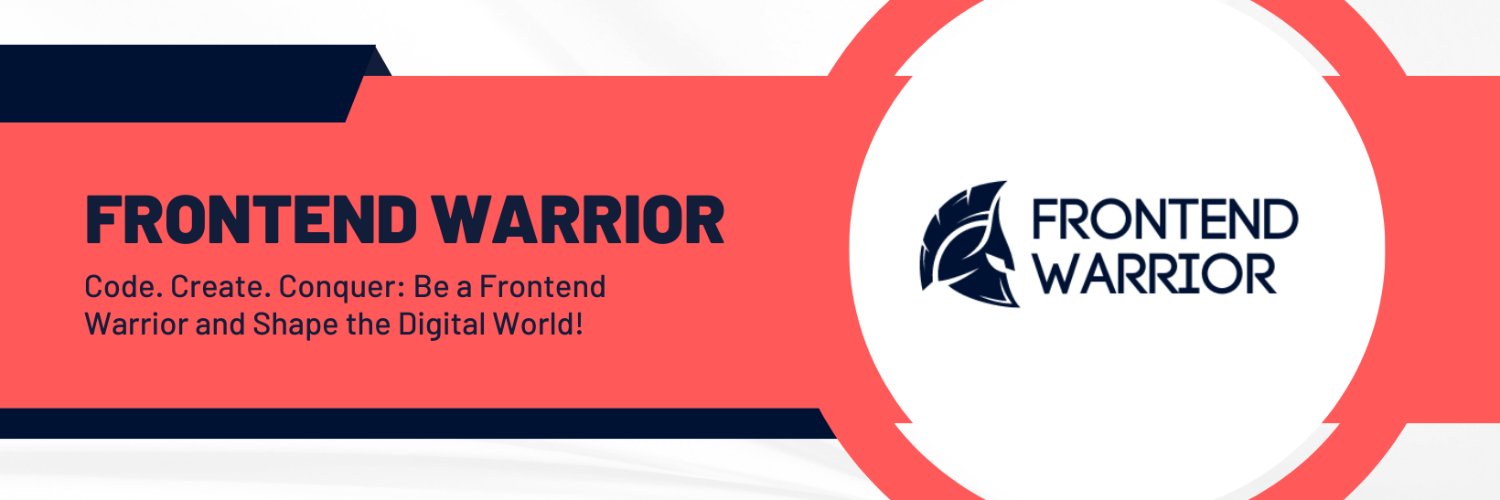 Frontend Warrior banner