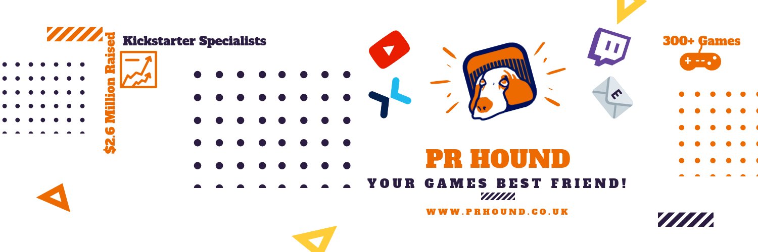 PR Hound 🐶 + 🎮 = 🦸 banner