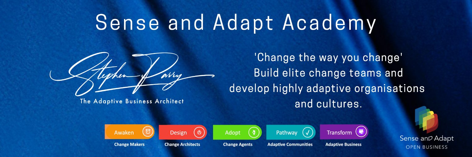 Stephen Parry :Sense and Adapt Academy: banner