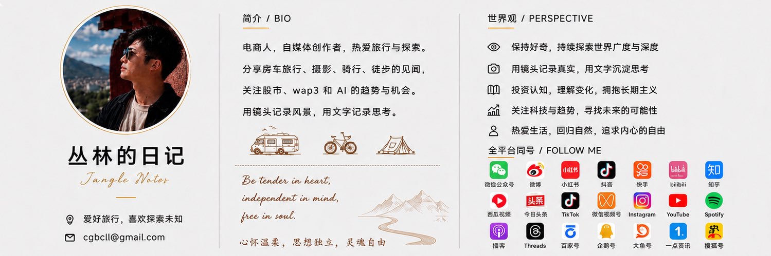 丛林日记 CONGLIN banner