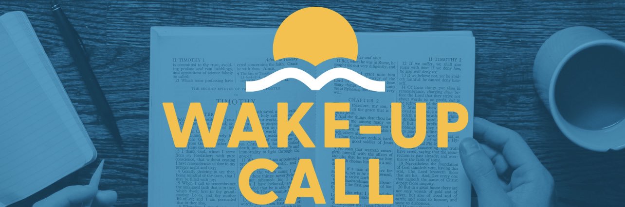 The Wake-Up Call banner