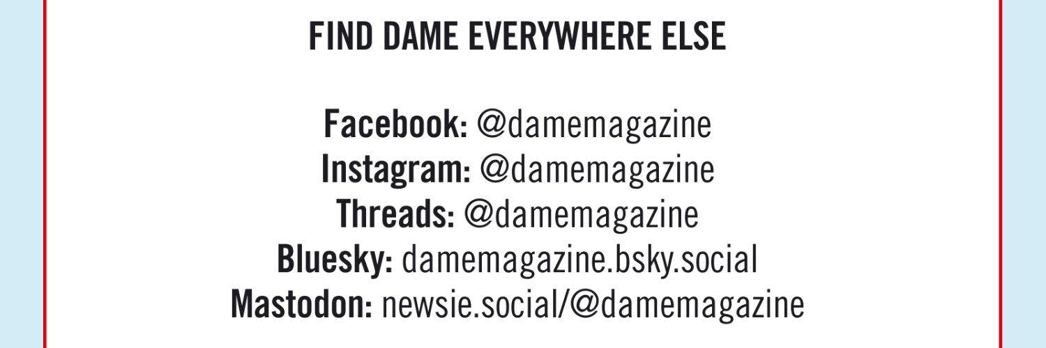 damemagazine's profile banner image