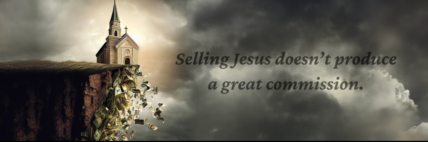 Selling Jesus's banner