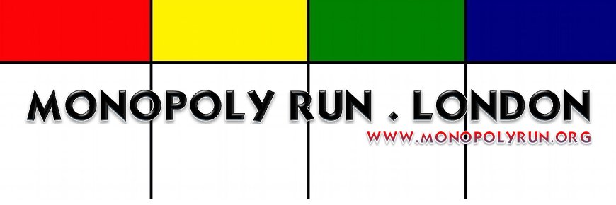 London Monopoly Run banner