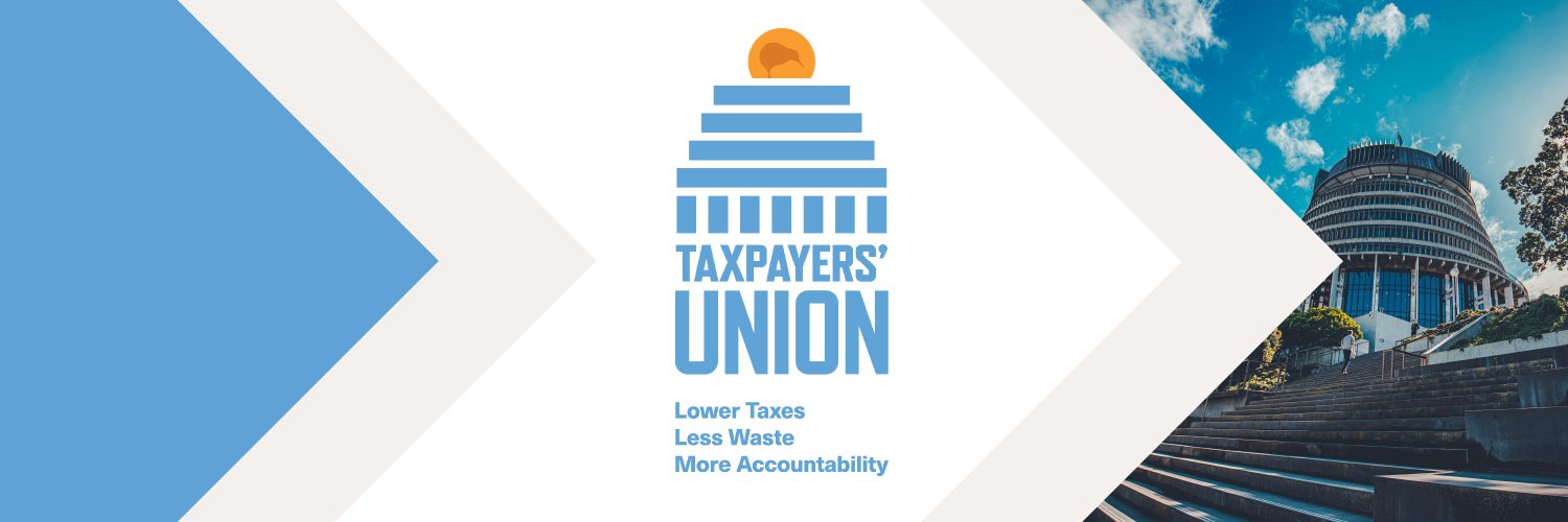 New Zealand Taxpayers' Union's banner
