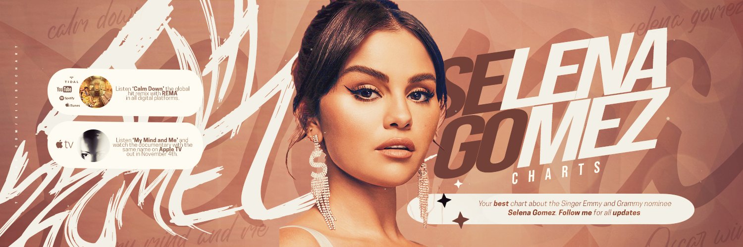 Selena Gomez Charts Profile Banner