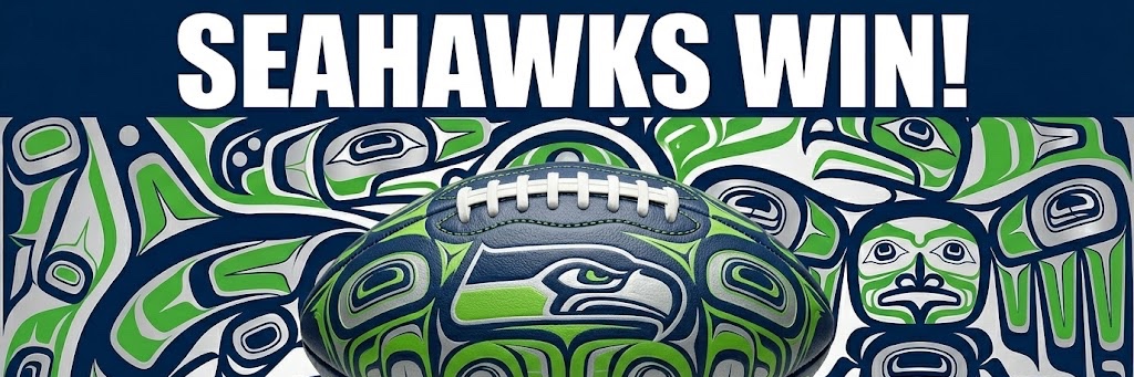 Seahawks WIN! Podcast banner