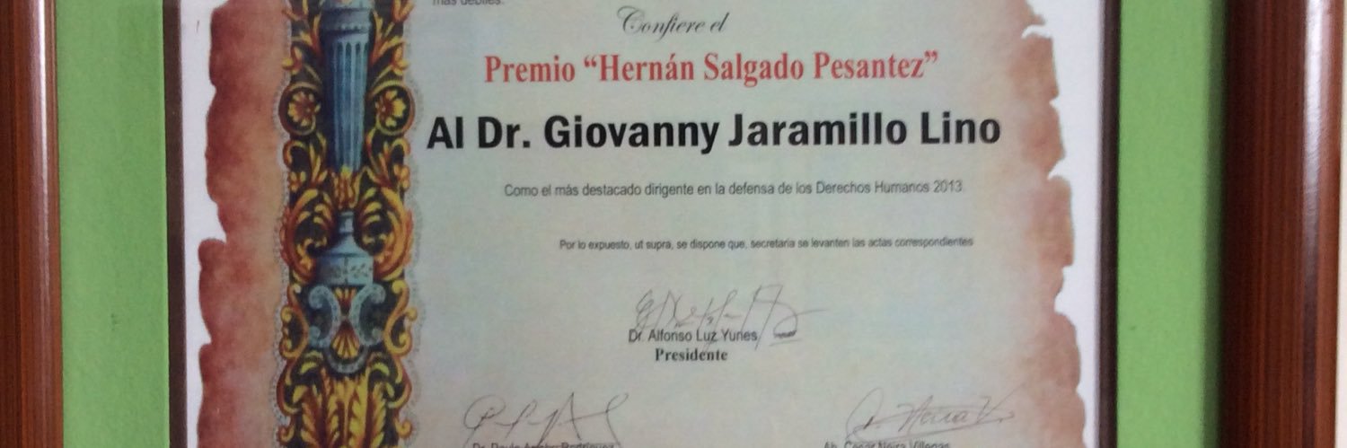 GIOVANNY JARAMILLO LINO's banner