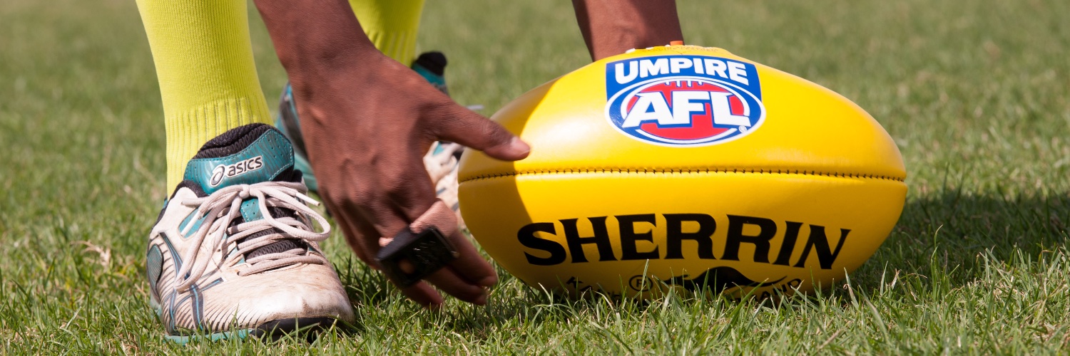 Umpire AFL banner