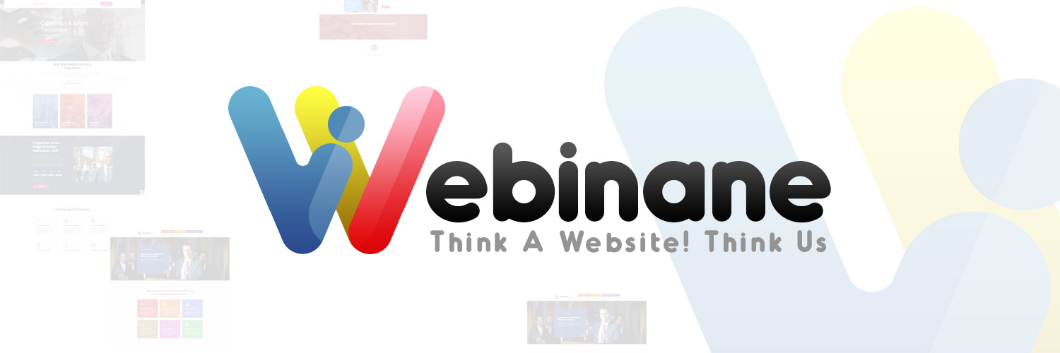Twitter banner for @Webinane