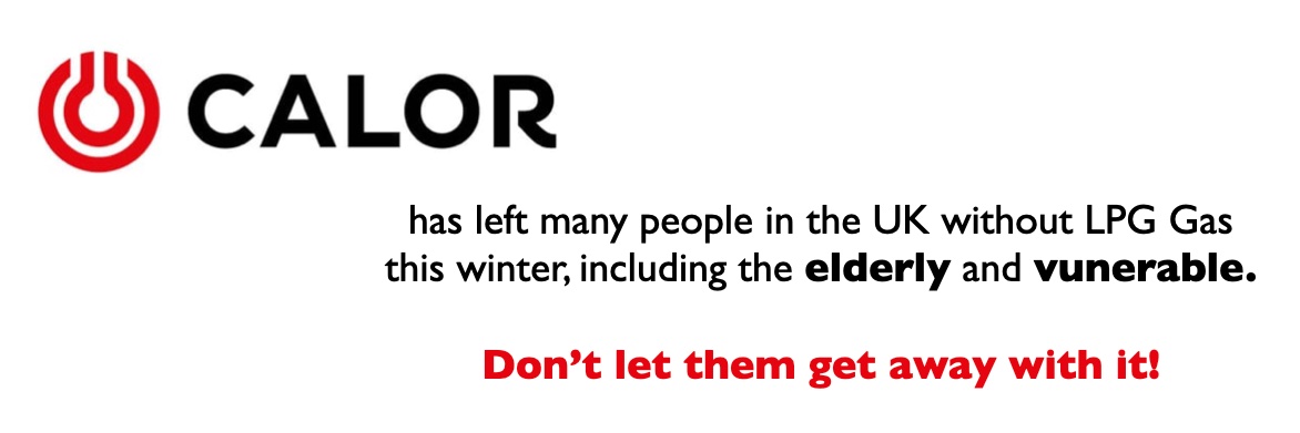 Say NO! To Calor banner