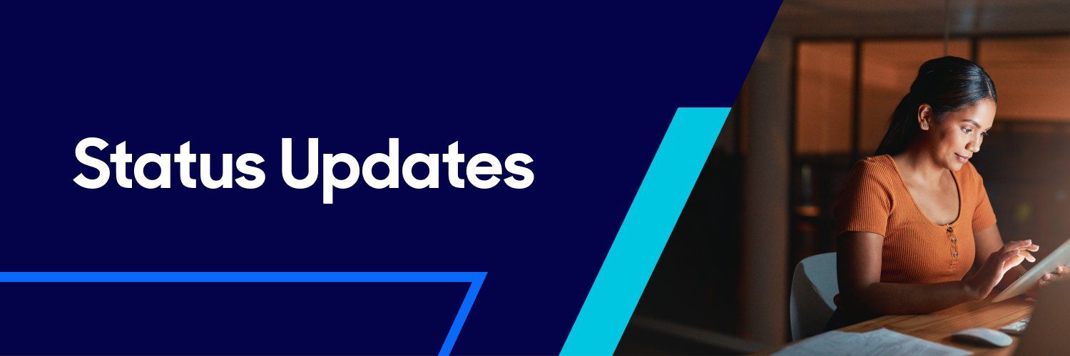 OpenSRS Status banner
