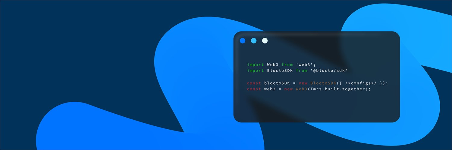 BloctoDevs 🔨 BUIDLing as we speak. banner