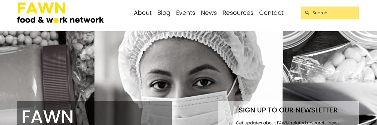 Food and Work Network (FAWN) banner
