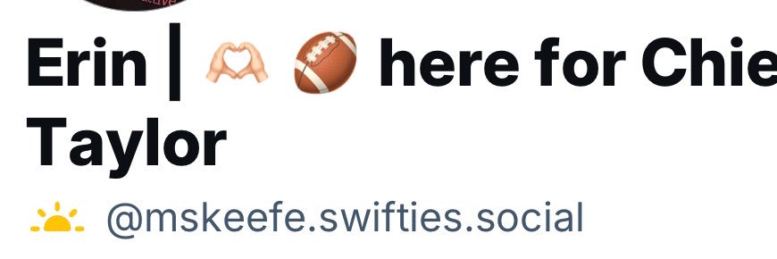 Erin | 🫶🏻 here for Chiefs & Taylor banner