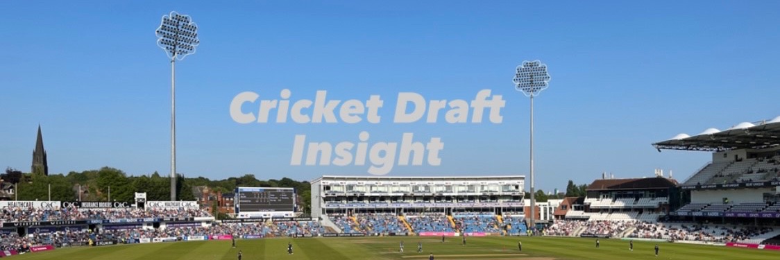 Cricket Draft Insight 🏏🔴⚪️🏆 banner