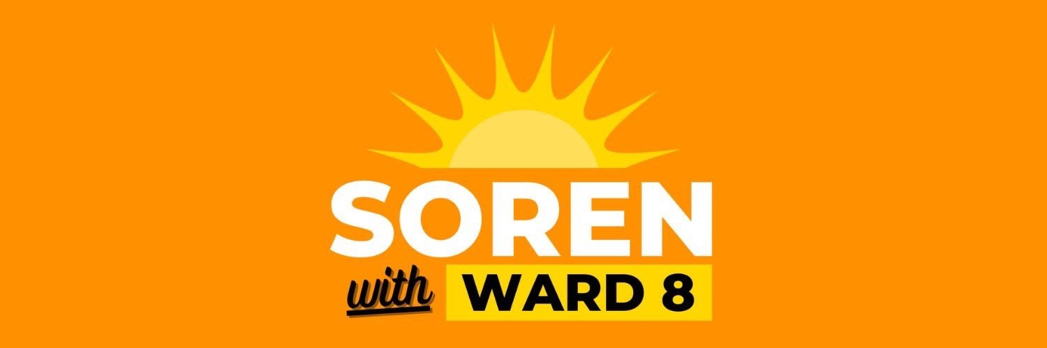 Soren With Ward 8's banner